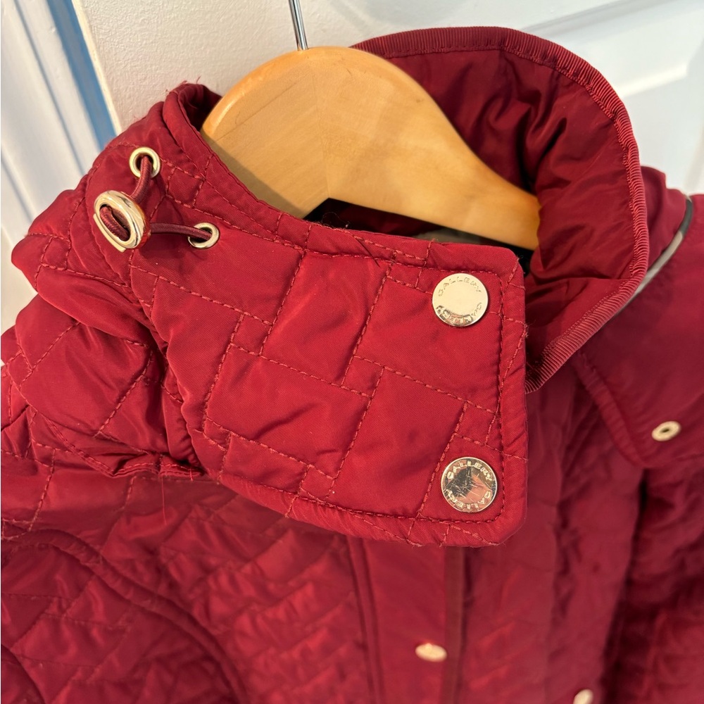 Gallery Women's Quilted Red Coat Coat - Size Small - Picture 4 of 7
